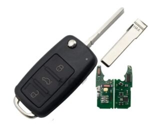 Mando a distancia inteligente 3+1 botones con chip HITAG2 de 433 Mhz Led verde