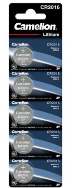 Pila Litio CR2016 3 V Camelion  Blíster de 5 pilas