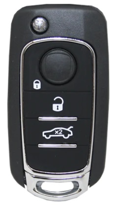 Carcasa mando3 botones SIP22  Fiat 500